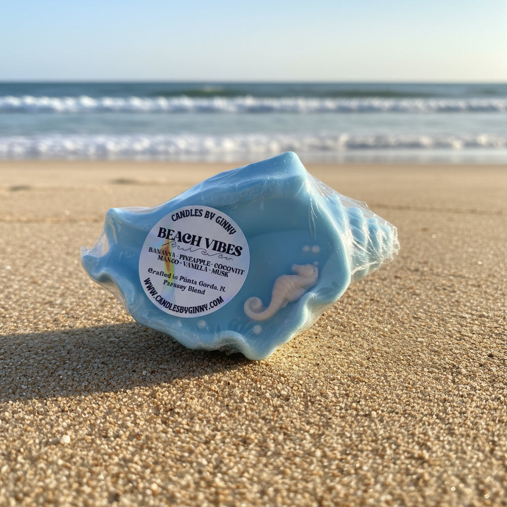 Small seashell candle - Beachy