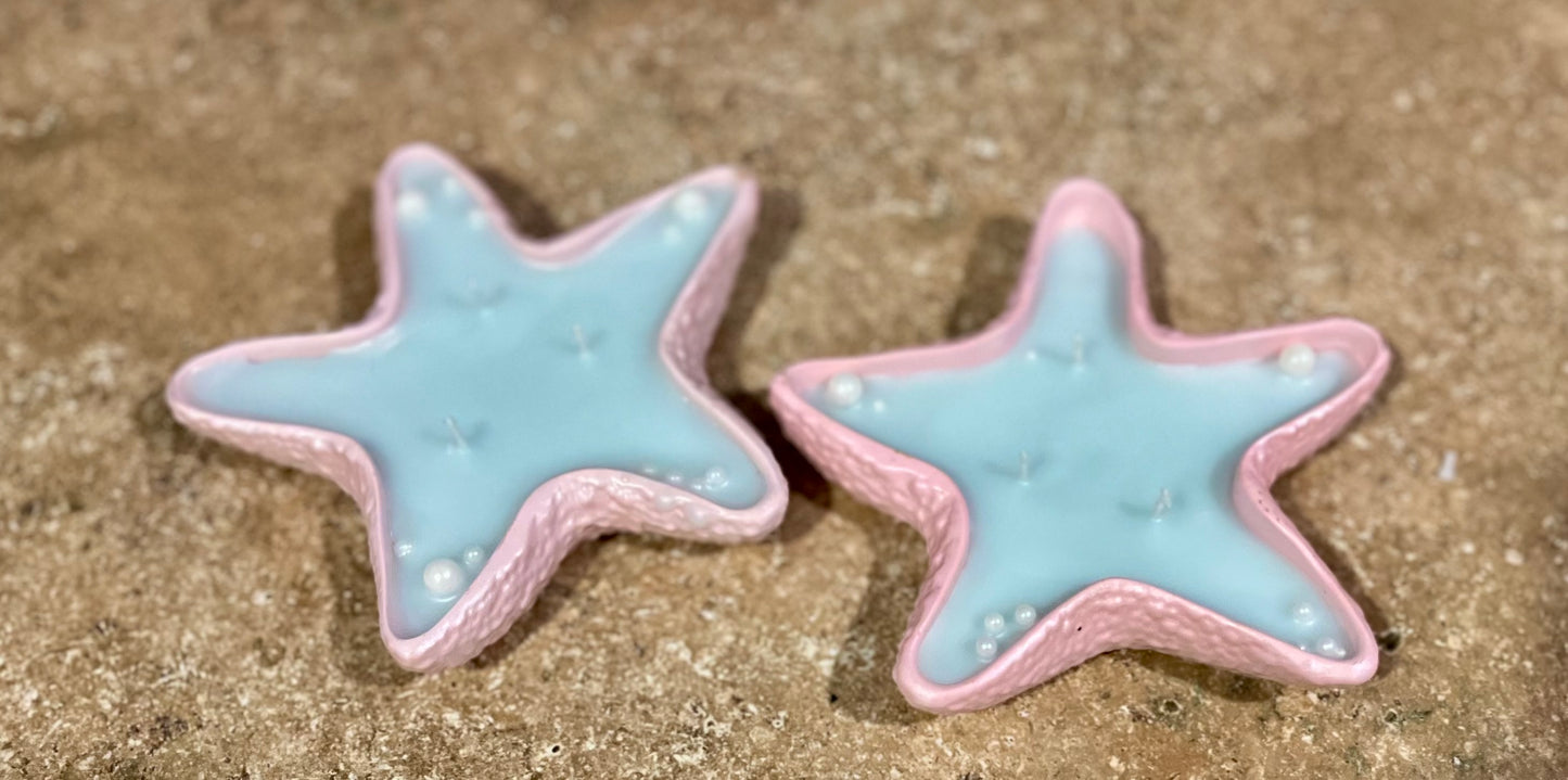 Handmade Starfish Candle