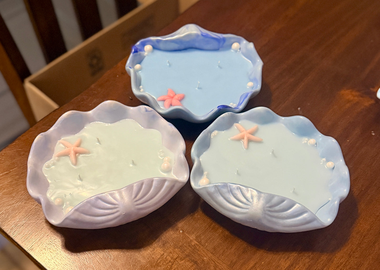 Large seashell candle - Coconut Soleil