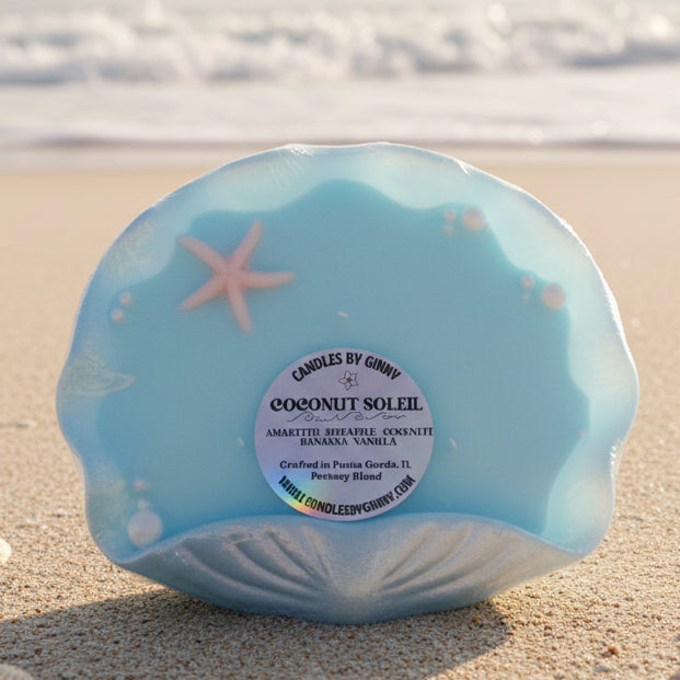 Large seashell candle - Coconut Soleil
