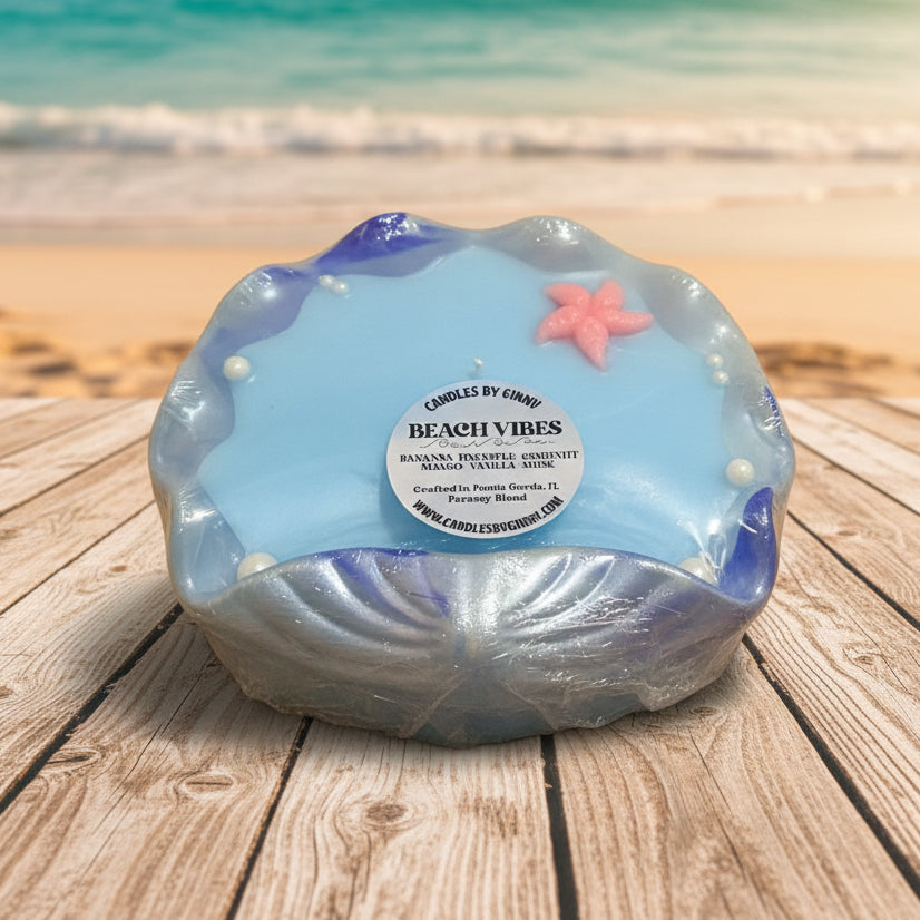 Large seashell candle - Beachy Vibes