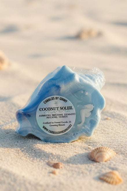 Small seashell Candle - coconut Soleil