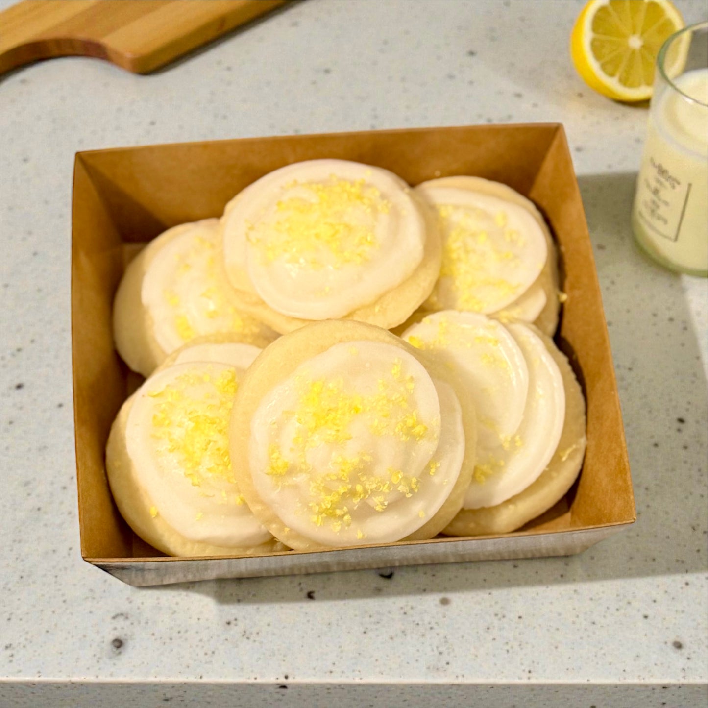 Iced Lemon Cookie Wax Melts (3 large cookies) - Use code “2for16” on select candles for a discount