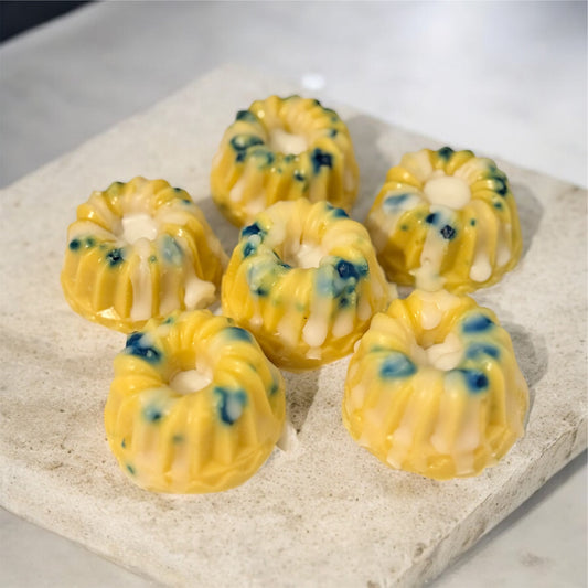 Mini Blueberry Lemon Bundt Cake Wax Melts - Use code “2for16” on select candles for a discount