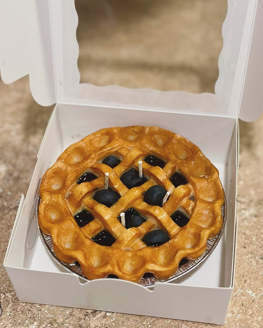 Lattice Blueberry Pie